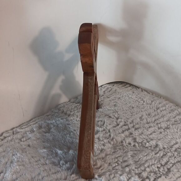 Vtg. Wooden Jesus Cross Decor - Picture 4 of 5